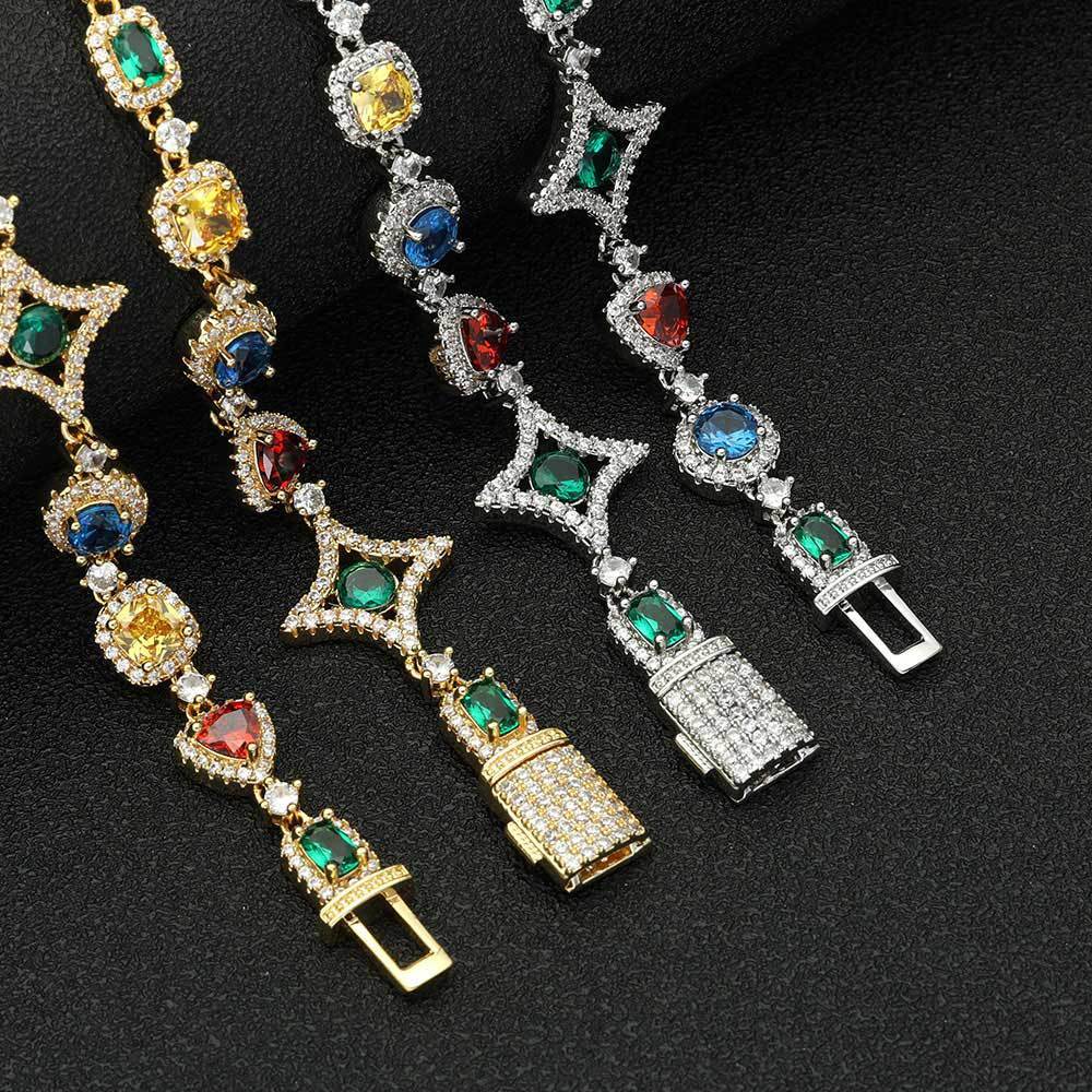 Multi-style Gemstone piece Bracelet