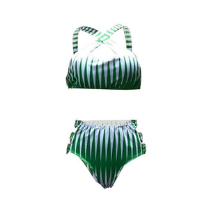 Digital Print Bikini Swimsuit Three Piece