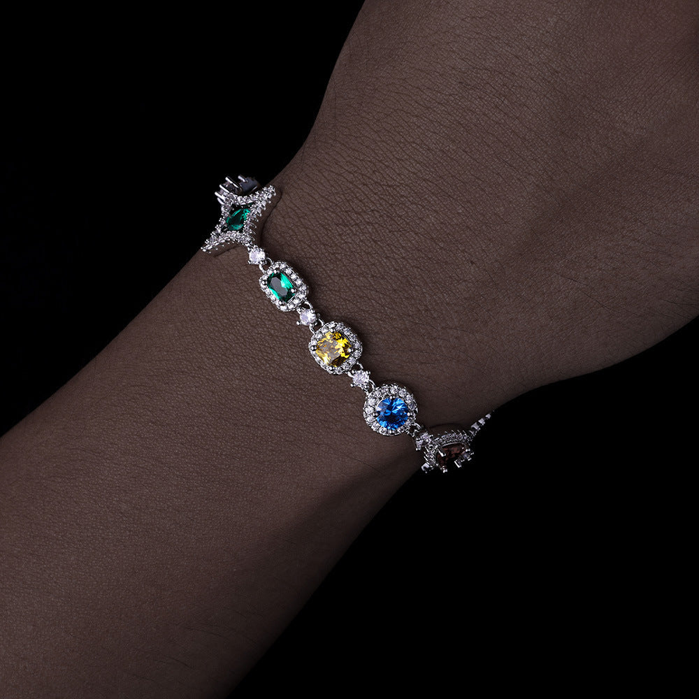 Multi-style Gemstone piece Bracelet