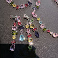 Colorful Candy Color Gemstone Necklace
