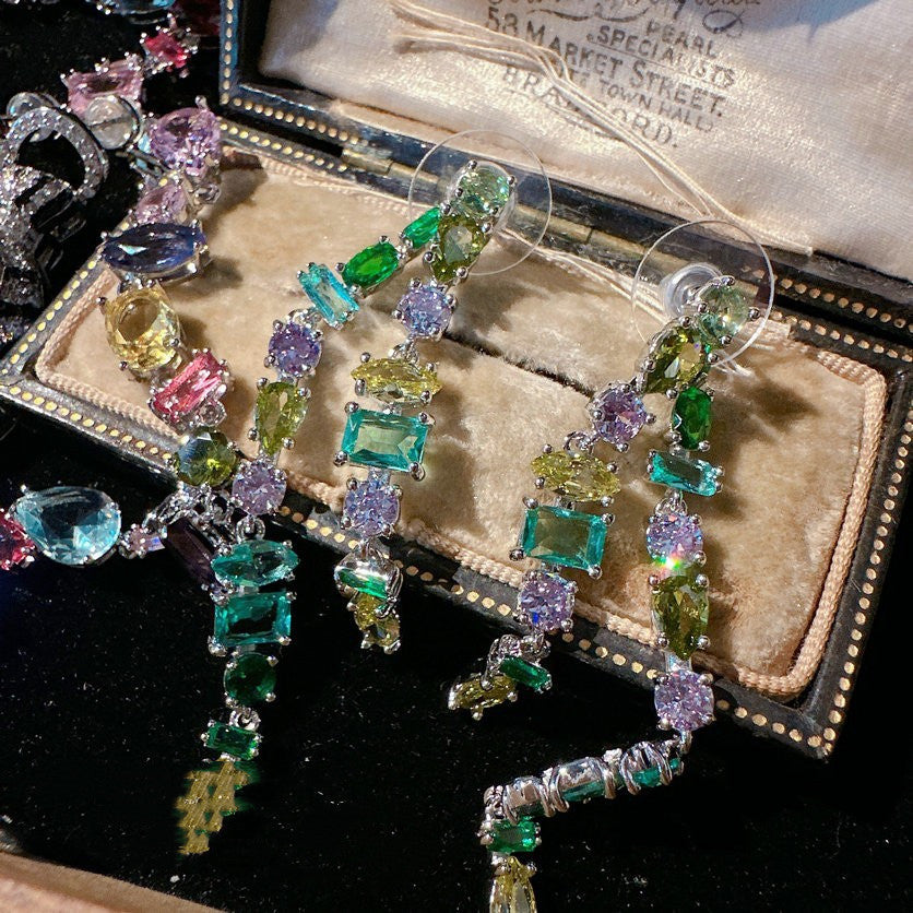 Colorful Candy Color Gemstone Necklace