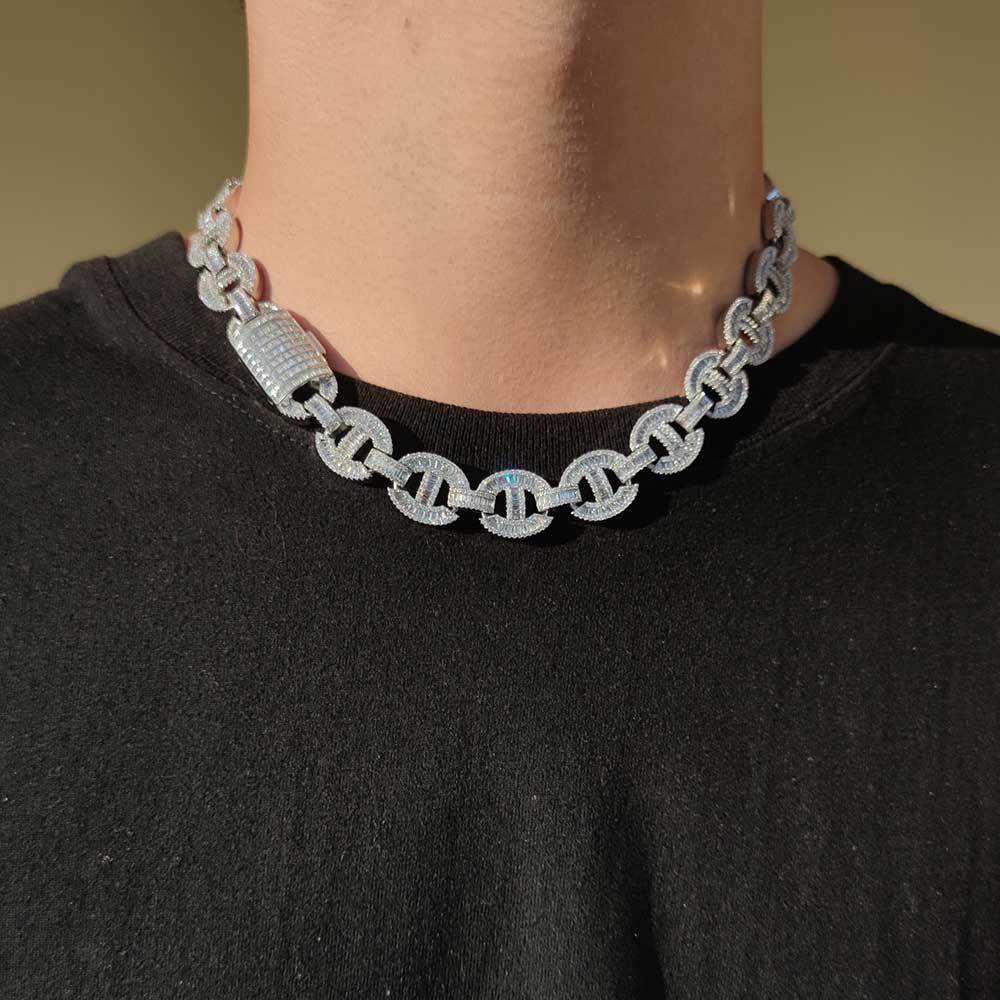 16mm Pig Nose Necklace and Bracelet