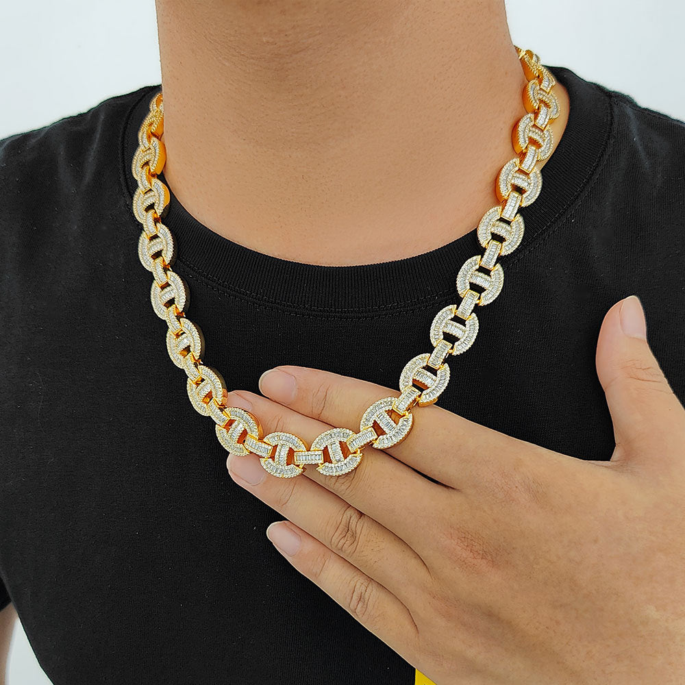 16mm Pig Nose Necklace and Bracelet